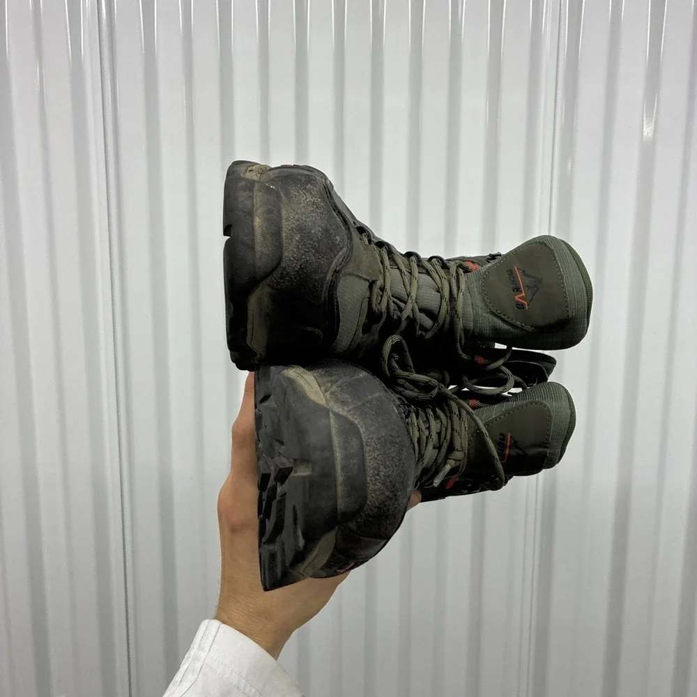 Nortiv 8 Men's Ankle High Waterproof Hiking Boots Outdoor Green Shoes Size 10.5M